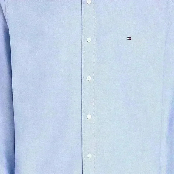 Tommy Hilfiger blue Men’s Heritage Oxford Shirt Custom Fit Size L. - Picture 4 of 8